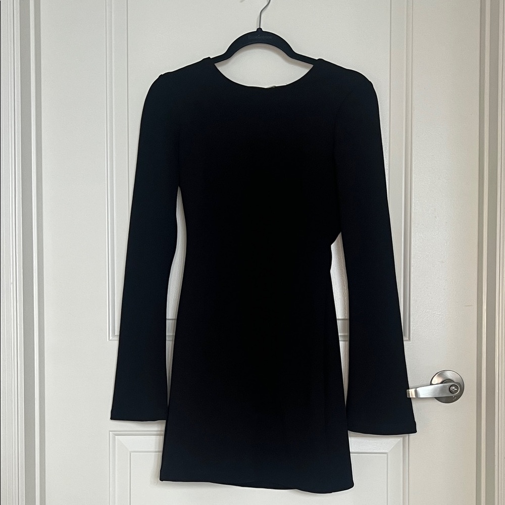 ZARA Elegant Backless Long Sleeve Dress